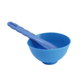Mixing spatula and rubber bowl